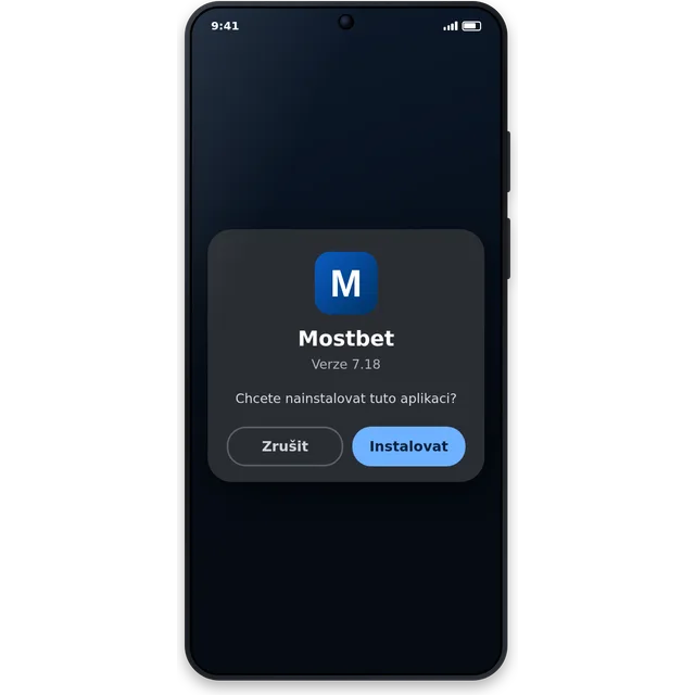Instalacja Mostbet APK 7.18 na telefonie z Androidem
