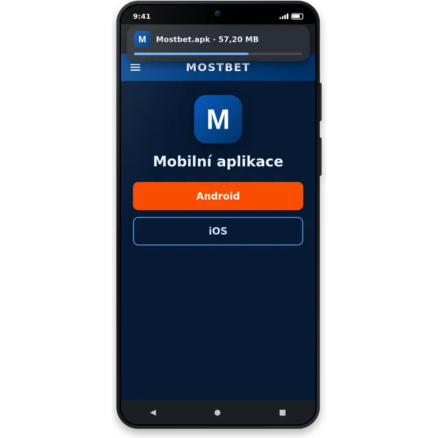 Pobieranie aplikacji Mostbet ze strony operatora w telefonie